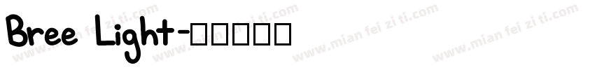 Bree Light字体转换
